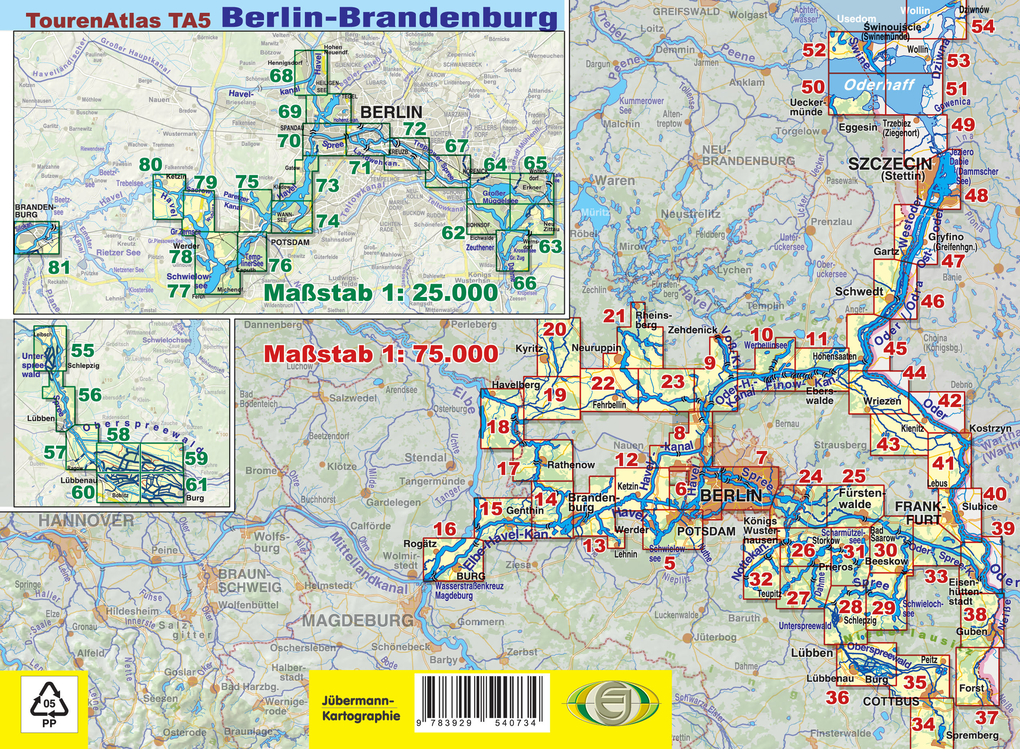 Weitere Ansicht: TourenAtlas TA5 Berlin-Brandenburg