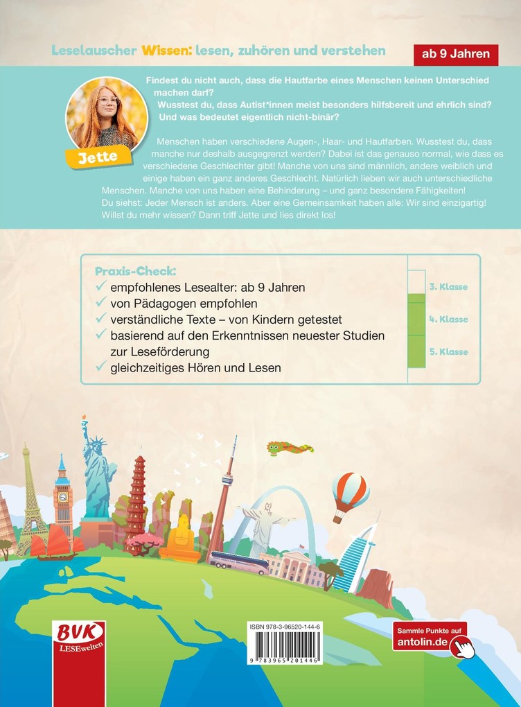 Weitere Ansicht: Leselauscher Wissen: Vielfalt Mensch | Janina Haselbach