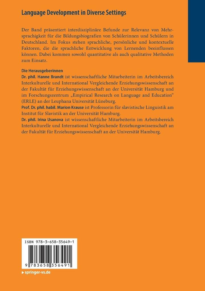 Weitere Ansicht: Language Development in Diverse Settings