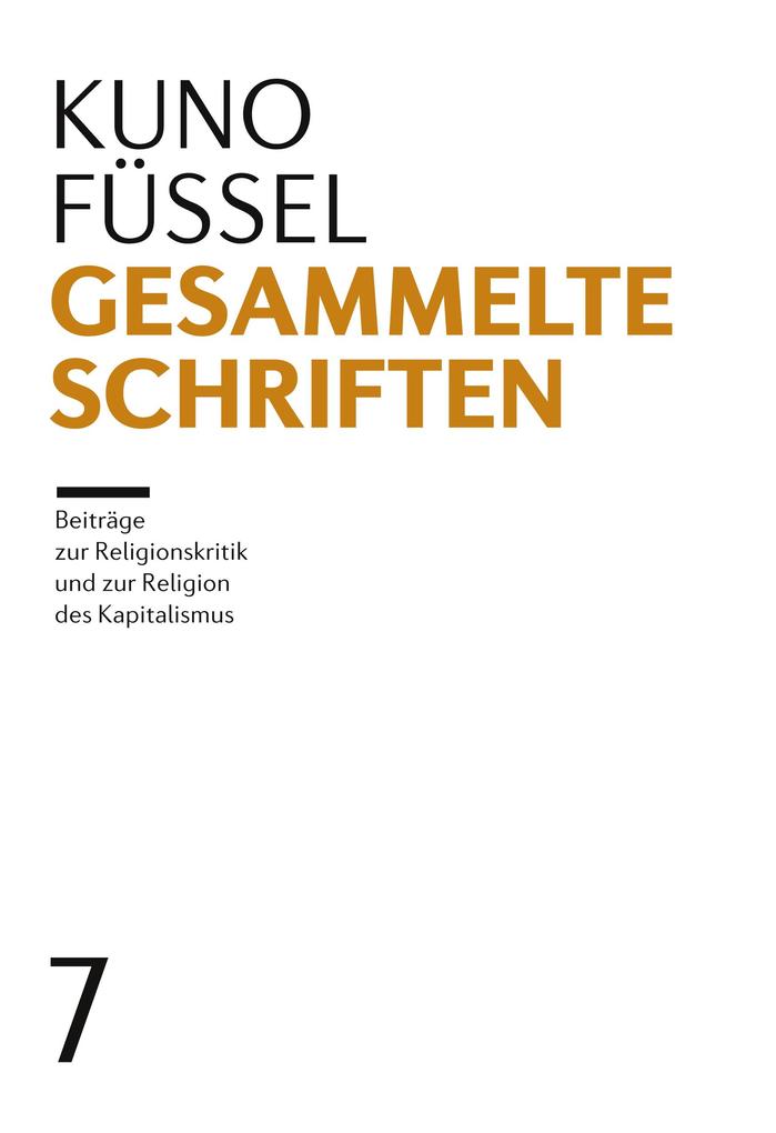 Produktbild: Gesammelte Schriften | Kuno Füssel