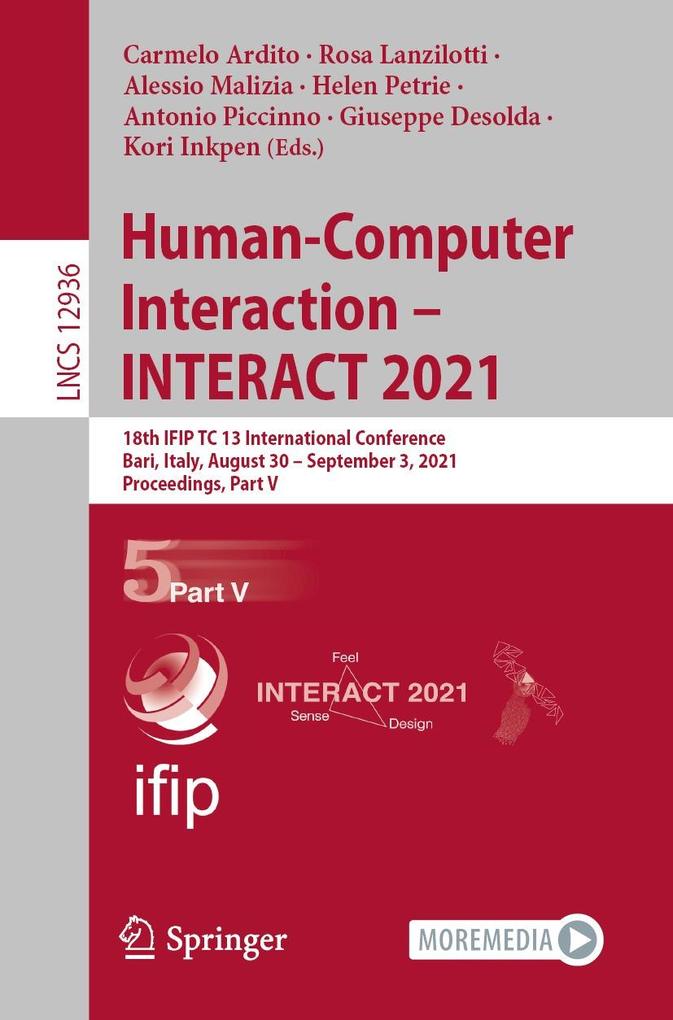 Produktbild: Human-Computer Interaction - INTERACT 2021