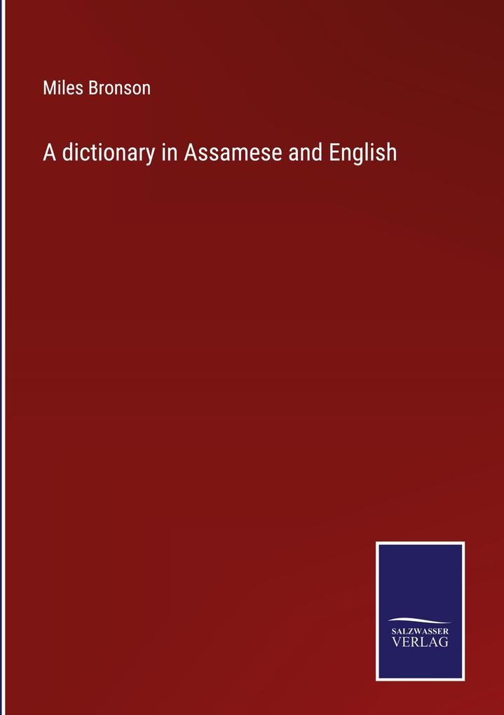 Produktbild: A dictionary in Assamese and English | Miles Bronson