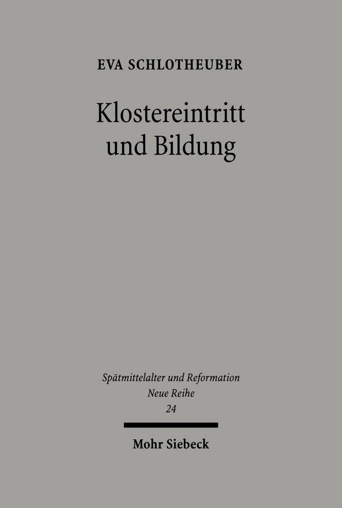 Produktbild: Klostereintritt und Bildung | Eva Schlotheuber