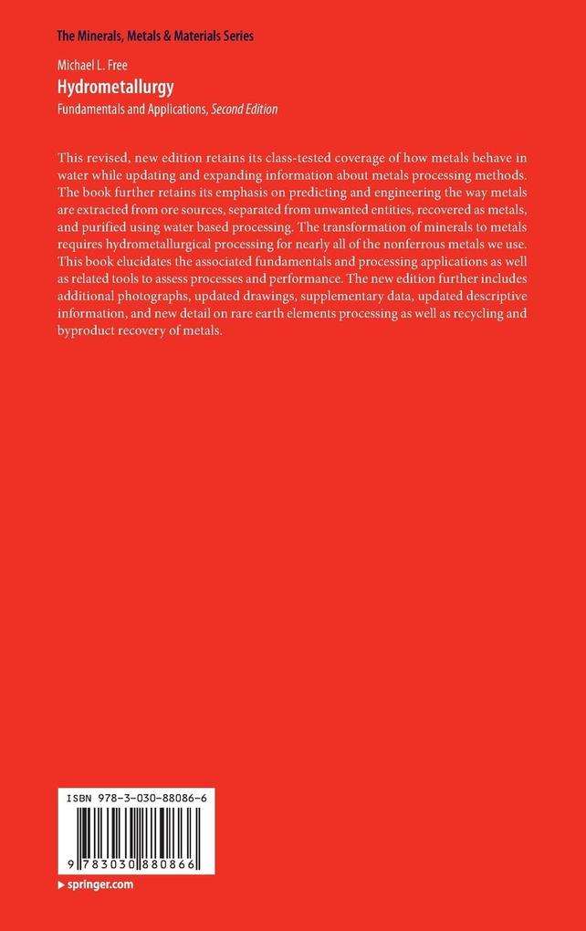 Weitere Ansicht: Hydrometallurgy | Michael L. Free