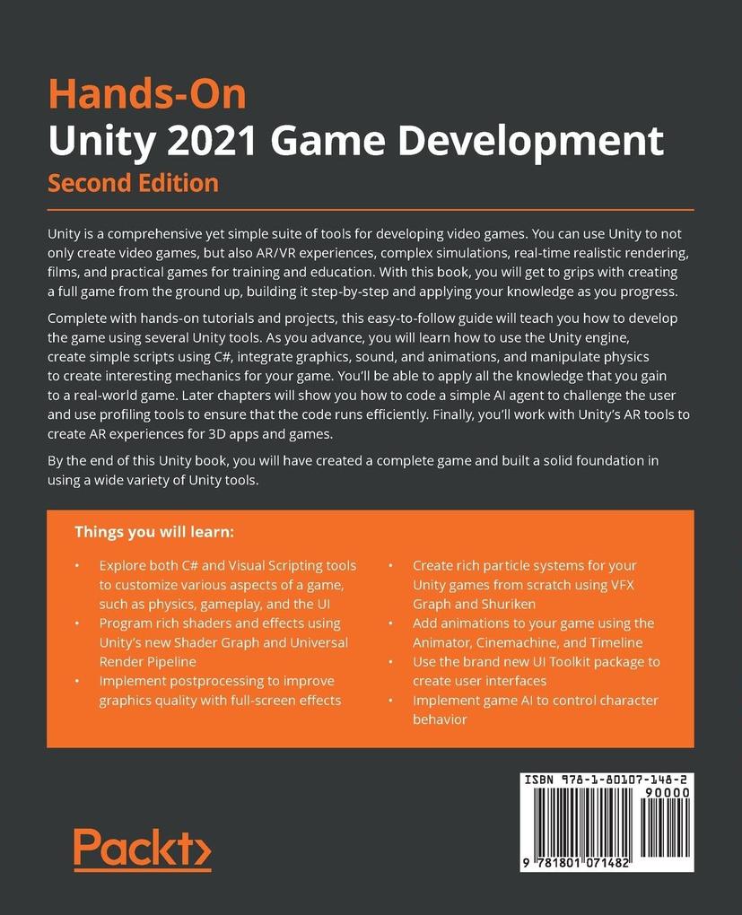 Weitere Ansicht: Hands-On Unity 2021 Game Development - Second Edition | Nicolas Alejandro Borromeo