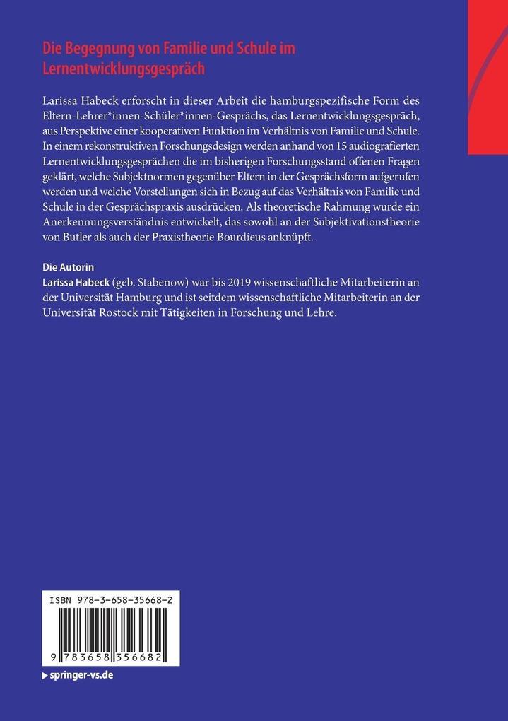 Weitere Ansicht: Die Begegnung von Familie und Schule im Lernentwicklungsgespräch | Larissa Habeck