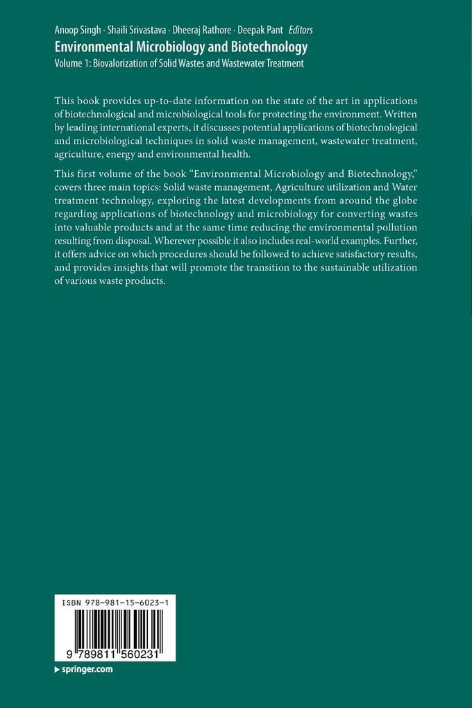 Weitere Ansicht: Environmental Microbiology and Biotechnology