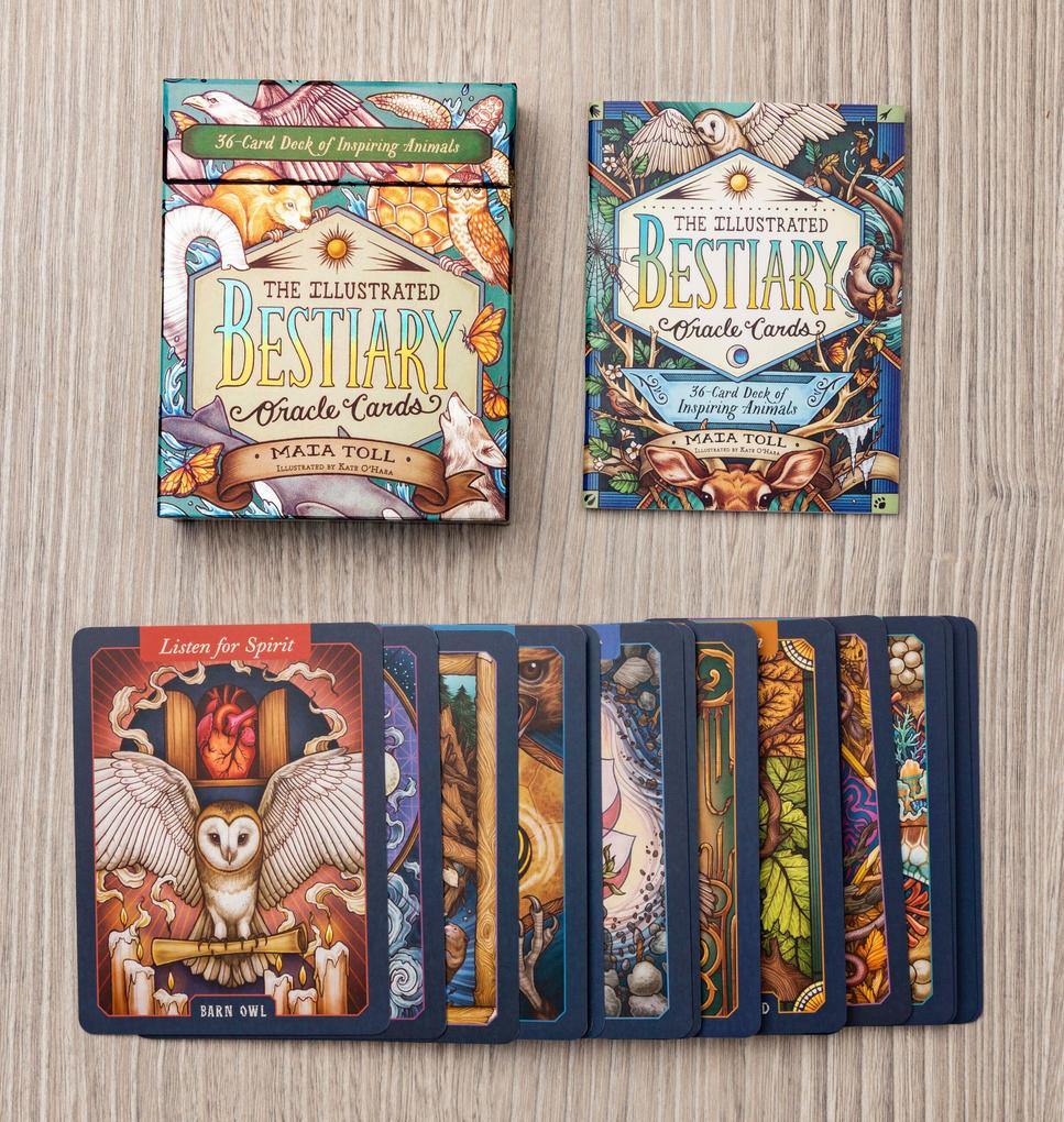Weitere Ansicht: The Illustrated Bestiary Oracle Cards | Mata Toll