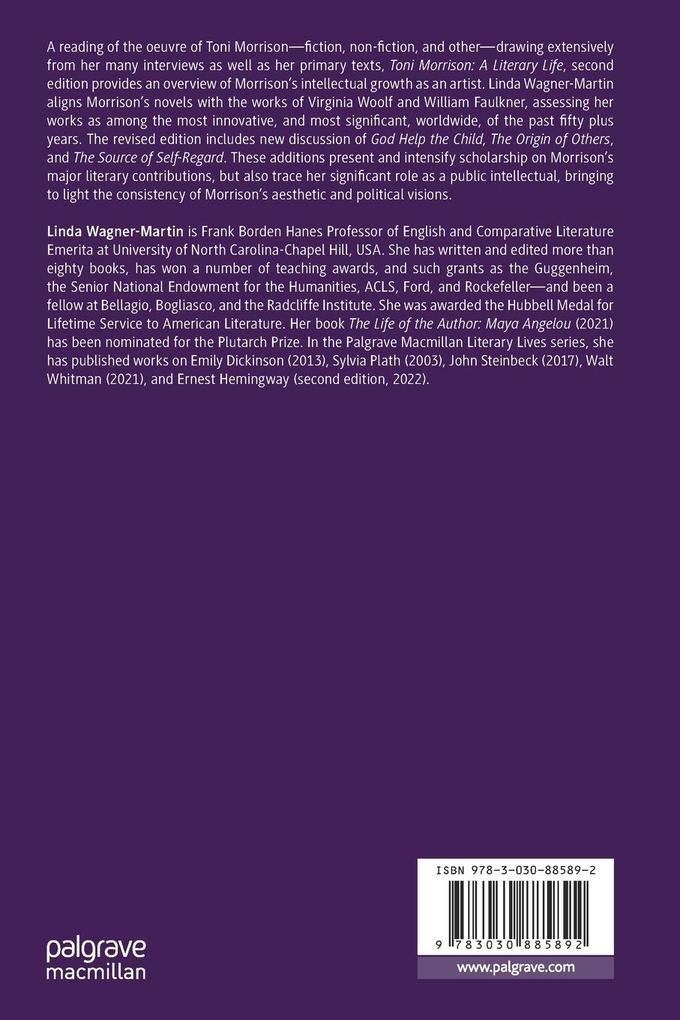 Weitere Ansicht: Toni Morrison | Linda Wagner-Martin