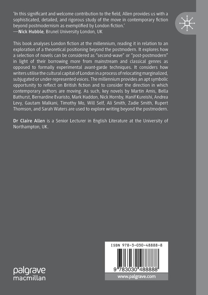Weitere Ansicht: London Fiction at the Millennium | Claire Allen