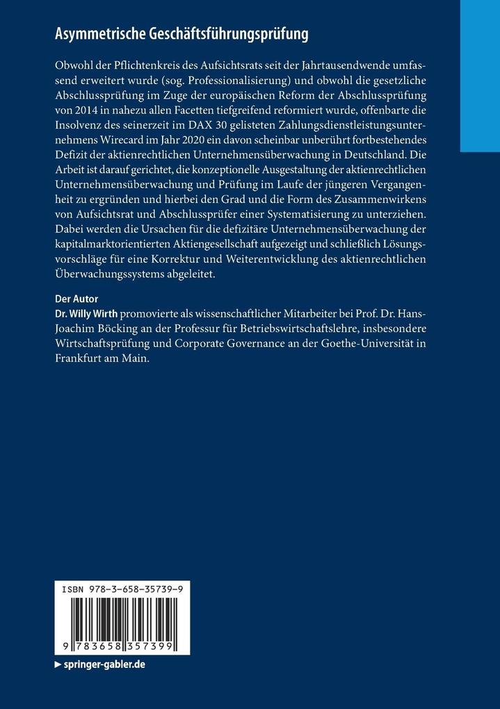 Weitere Ansicht: Asymmetrische Geschäftsführungsprüfung | Willy Wirth