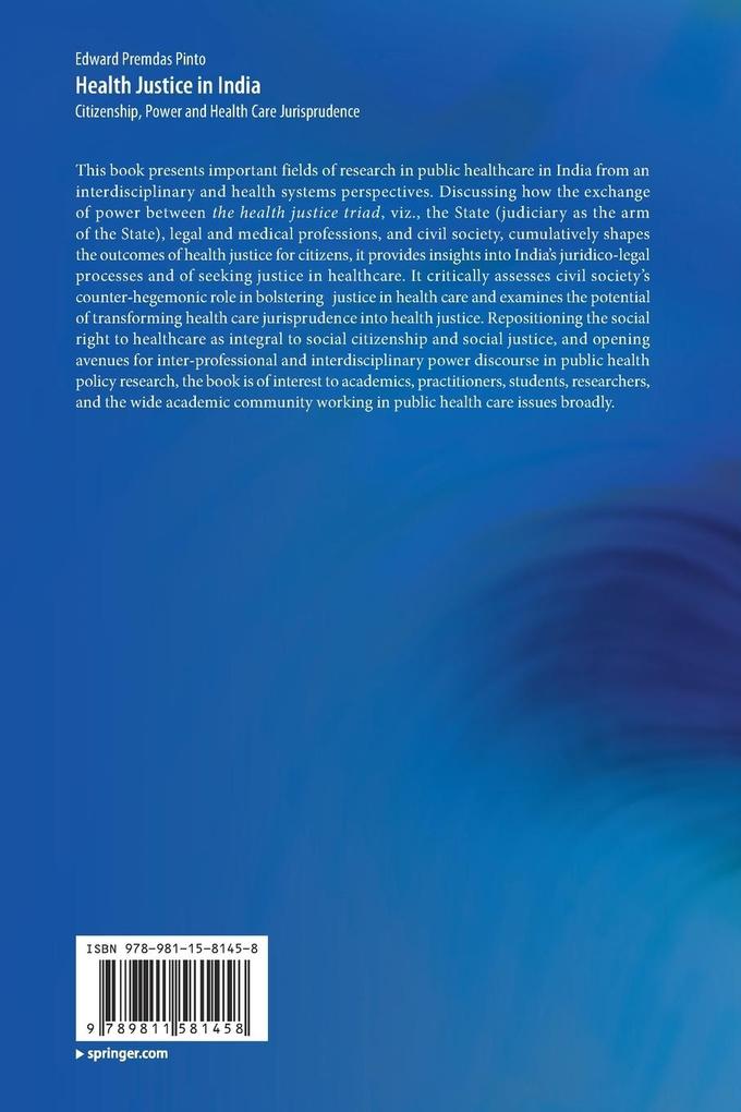 Weitere Ansicht: Health Justice in India | Edward Premdas Pinto