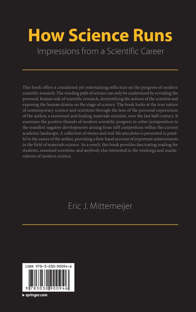 Weitere Ansicht: How Science Runs | Eric J. Mittemeijer