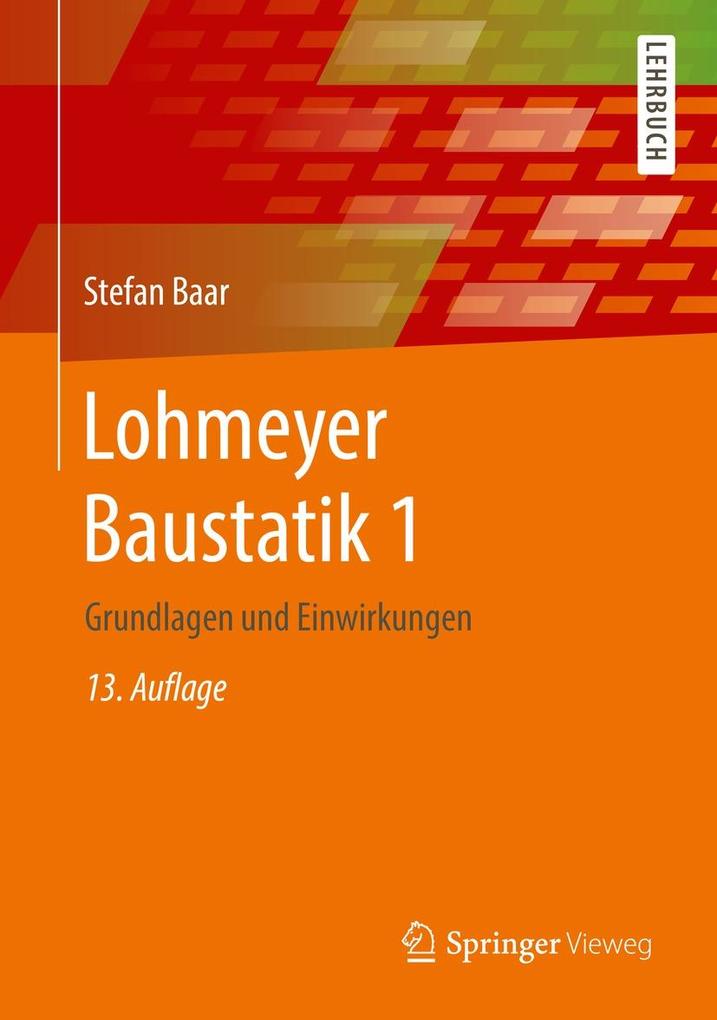Produktbild: Lohmeyer Baustatik 1 | Stefan Baar