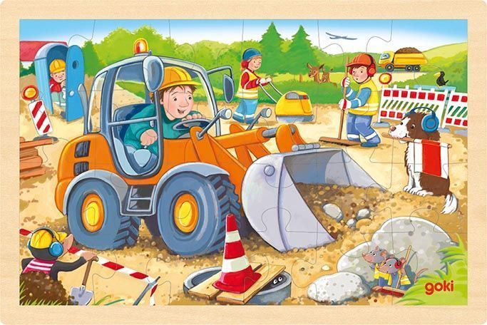 Produktbild: Einlegepuzzle Baustelle | goki