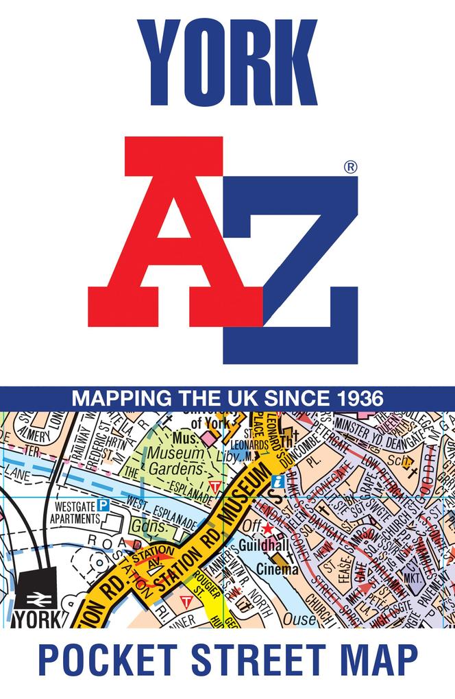 Produktbild: York A-Z Pocket Street Map | A-Z Maps