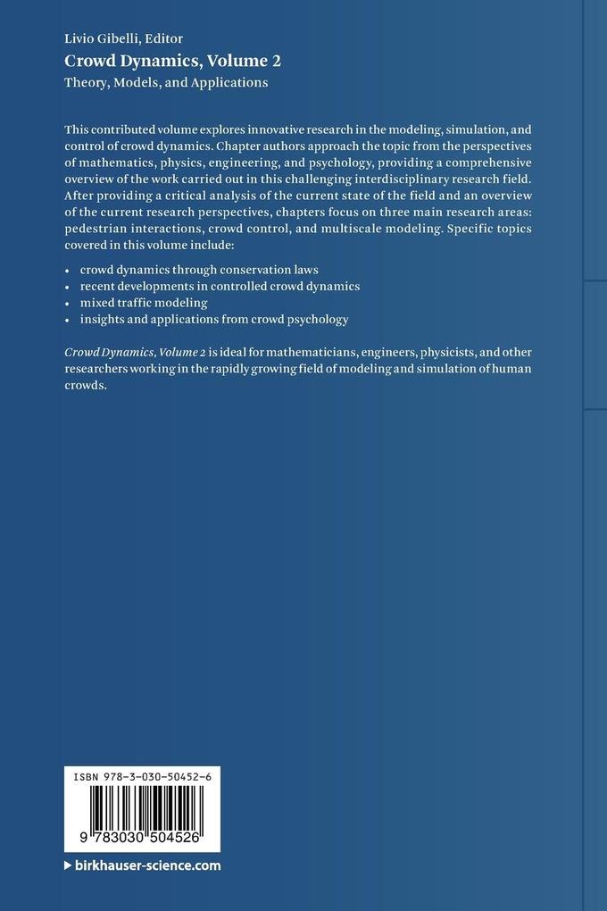 Weitere Ansicht: Crowd Dynamics, Volume 2