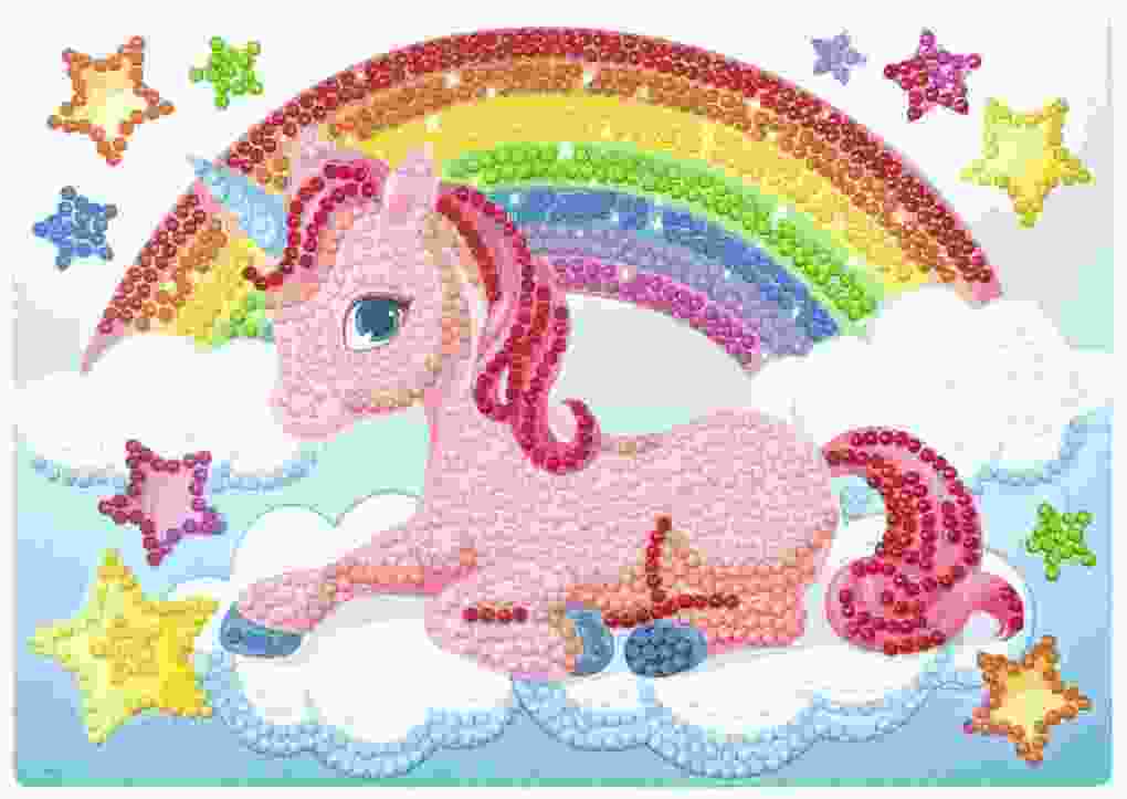 Weitere Ansicht: URSUS Kinder-Bastelsets Diamod Painting Creative Set Magic, 2er Karten