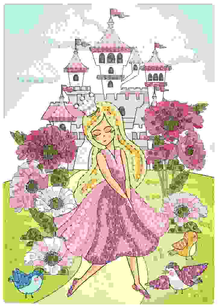 Weitere Ansicht: URSUS Kinder-Bastelsets Diamod Painting Creative Set Princess, 2er Karten