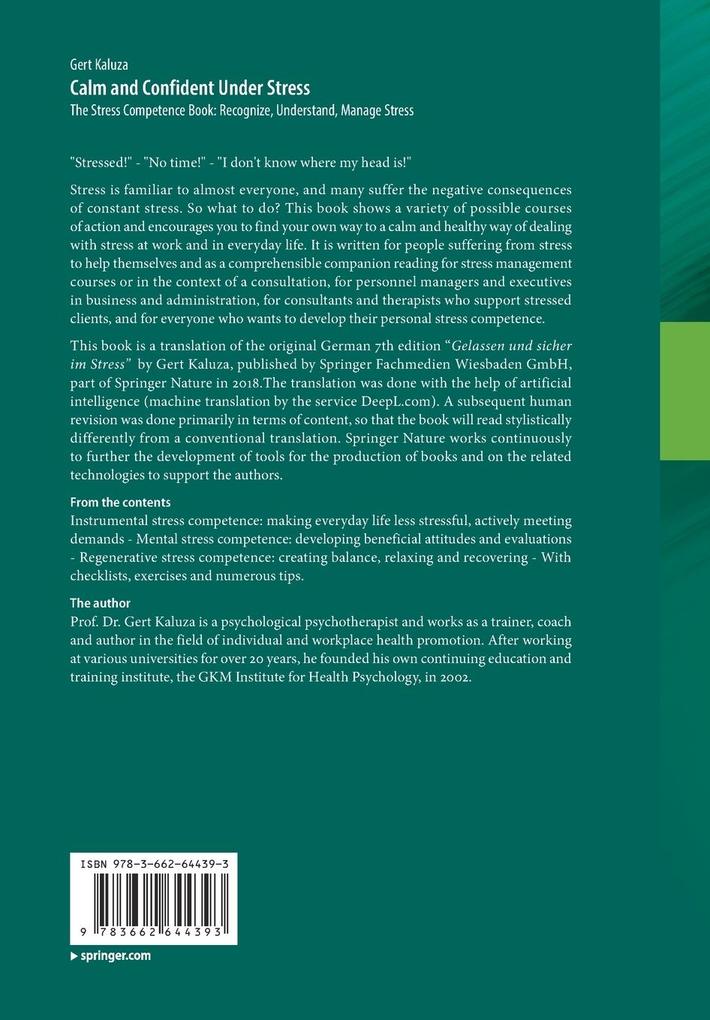 Weitere Ansicht: Calm and Confident Under Stress | Gert Kaluza