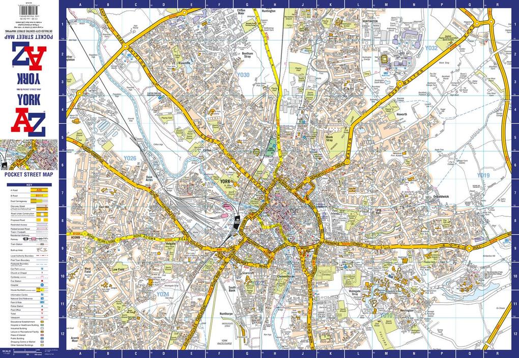 Weitere Ansicht: York A-Z Pocket Street Map | A-Z Maps
