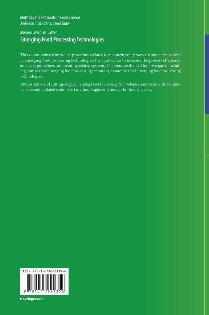 Weitere Ansicht: Emerging Food Processing Technologies