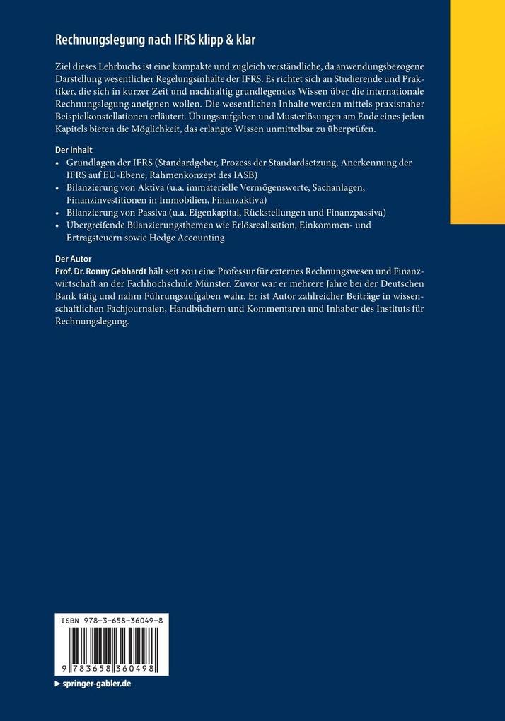 Weitere Ansicht: Rechnungslegung nach IFRS klipp & klar | Ronny Gebhardt
