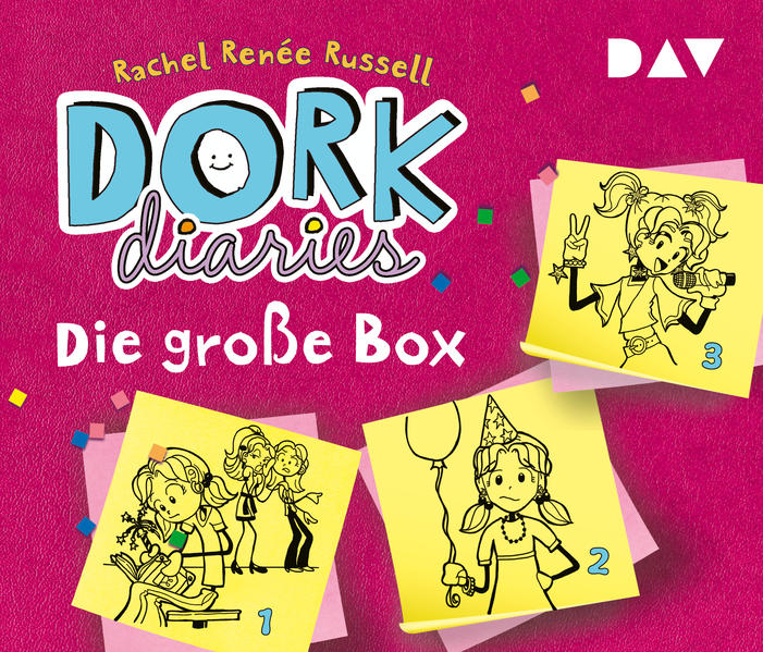 Produktbild: DORK Diaries - Die große Box (Teil 1-3), 6 Audio-CD | Rachel Renée Russell