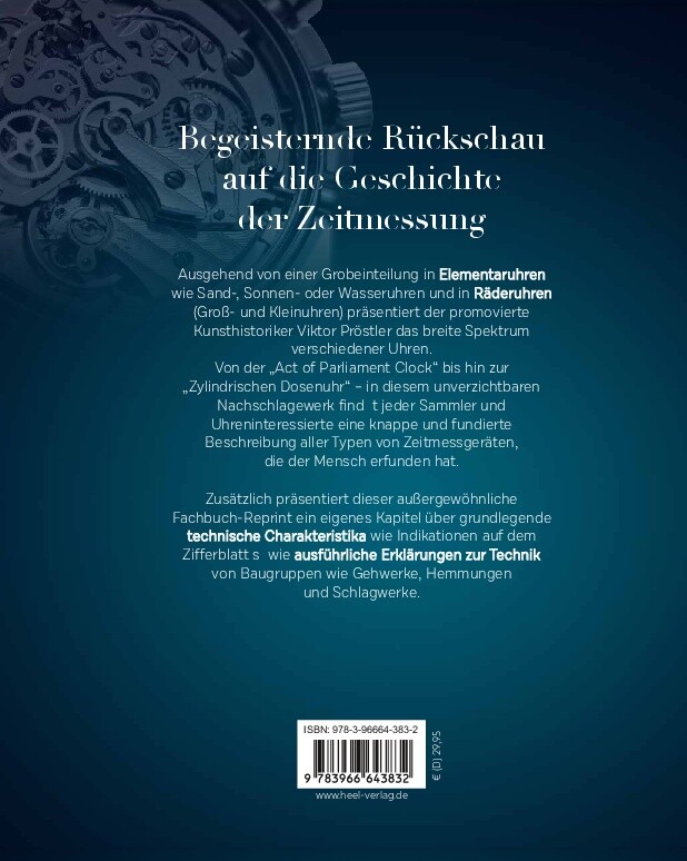 Weitere Ansicht: Handbuch der Uhrentypen | Viktor Pröstler