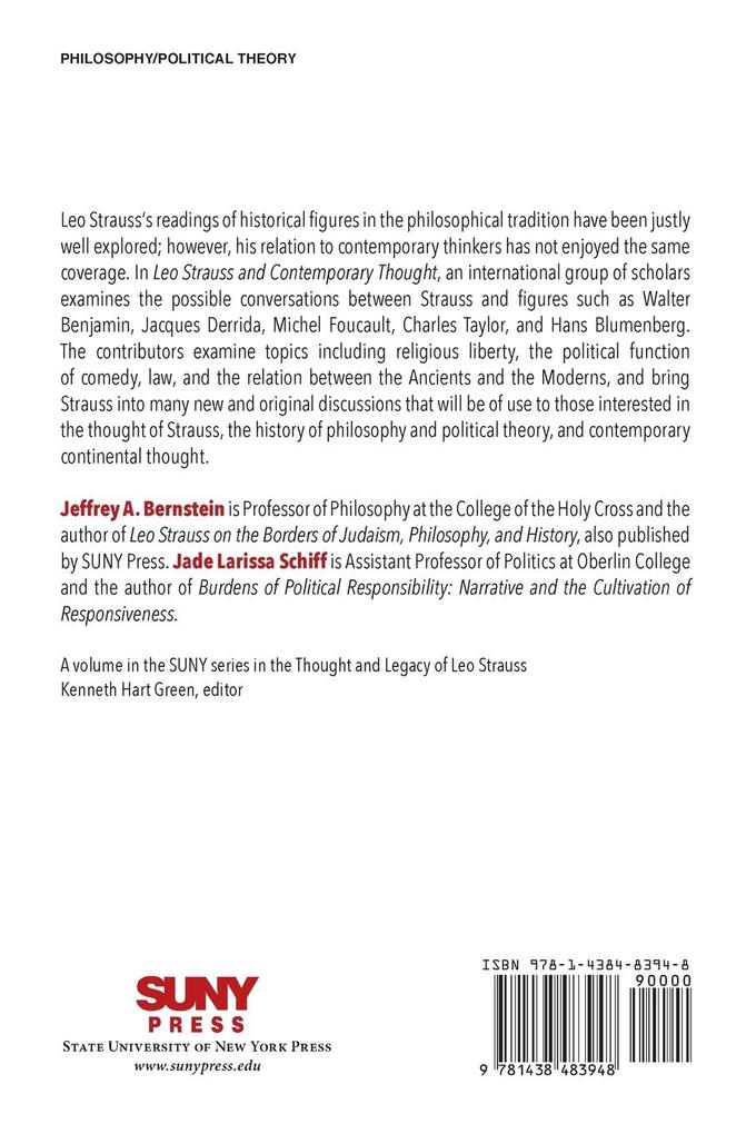 Weitere Ansicht: Leo Strauss and Contemporary Thought