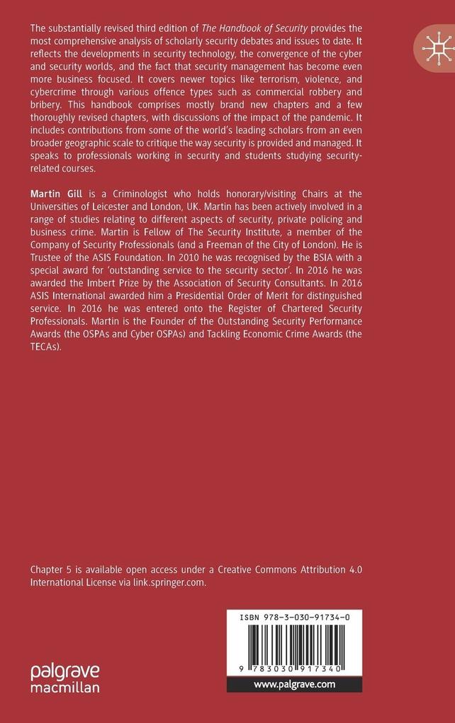 Weitere Ansicht: The Handbook of Security