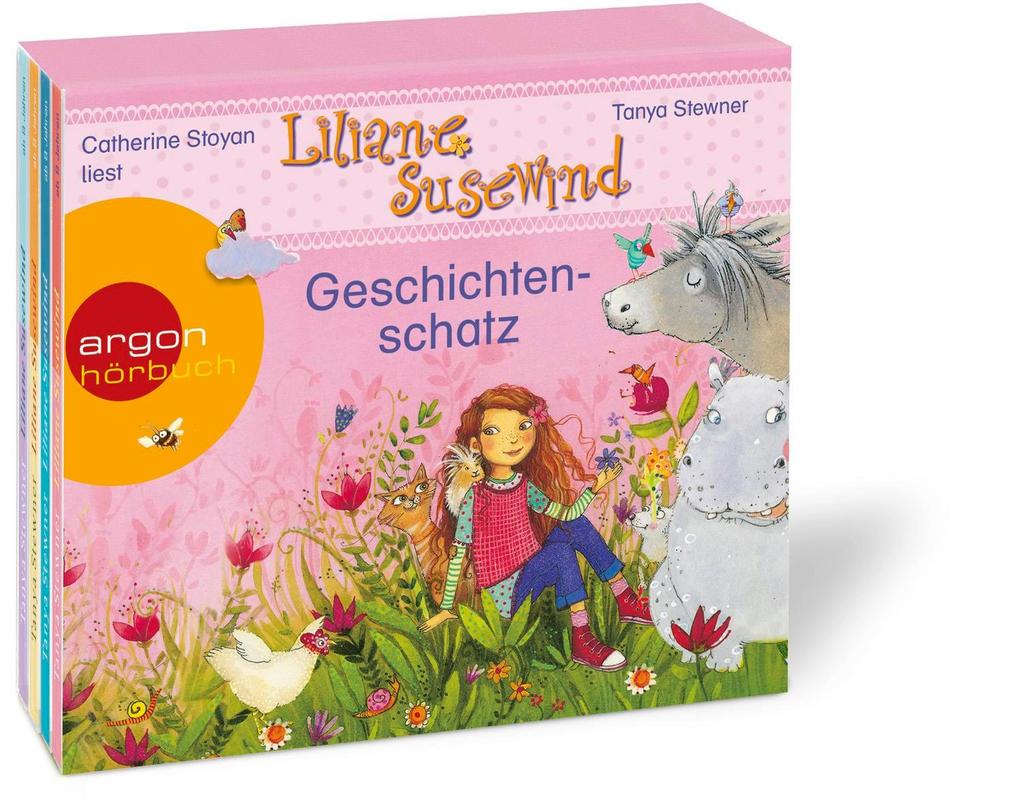 Weitere Ansicht: Liliane Susewind - Geschichtenschatz: Ein kleiner Esel kommt groß raus, Ein Meerschwein ist nicht gern allein, Viel Gerenne um eine Henne, Ein Nilpferd auf dem Zebrastreifen | Tanya Stewner