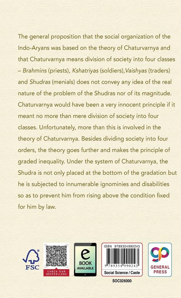 Weitere Ansicht: Who were the Shudras | B. R. Ambedkar