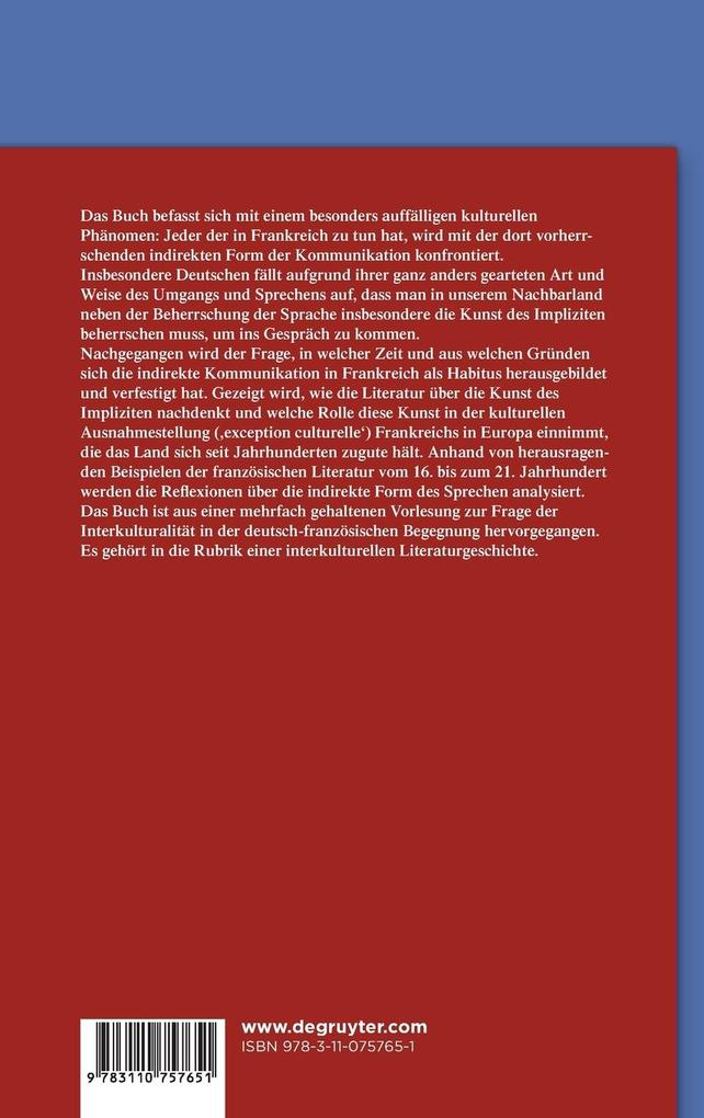 Weitere Ansicht: Die indirekte Kommunikation in Frankreich | Michael Bernsen