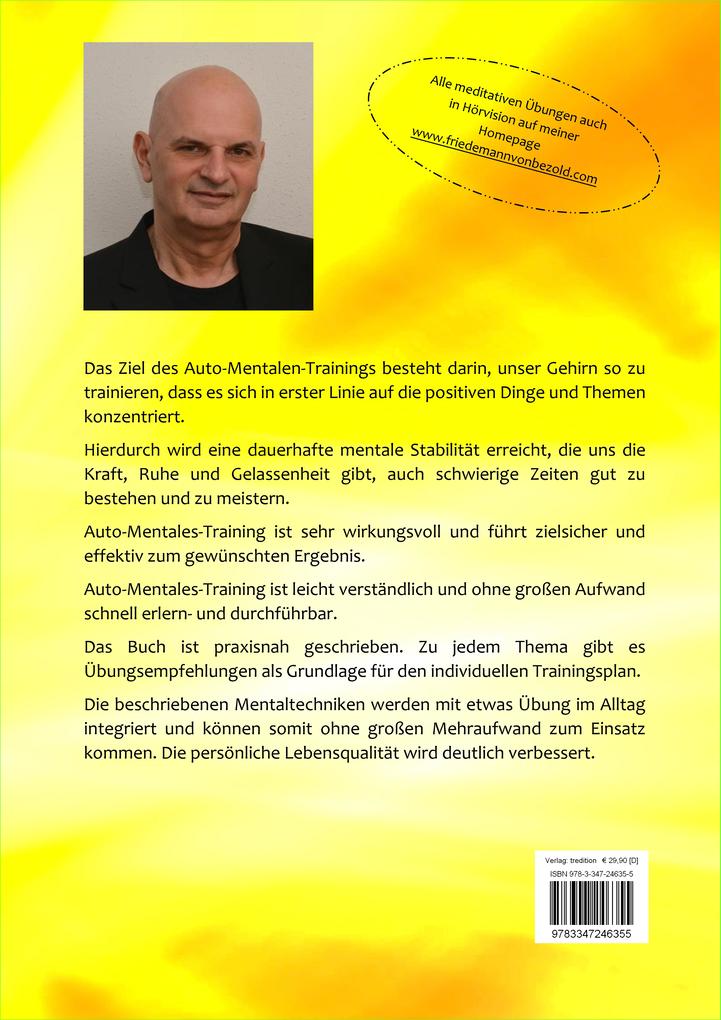 Weitere Ansicht: Auto-Mentales-Training Praxisbuch 1 | Friedemann von Bezold