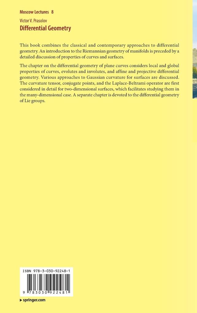 Weitere Ansicht: Differential Geometry | Victor V. Prasolov