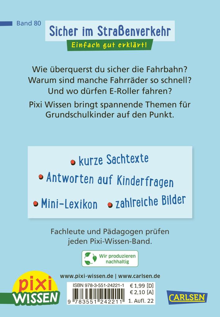 Weitere Ansicht: Pixi Wissen 80: Sicher im Straßenverkehr | Christine Stahr