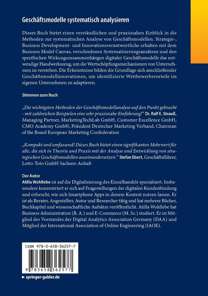 Weitere Ansicht: Geschäftsmodelle systematisch analysieren | Atilla Wohllebe
