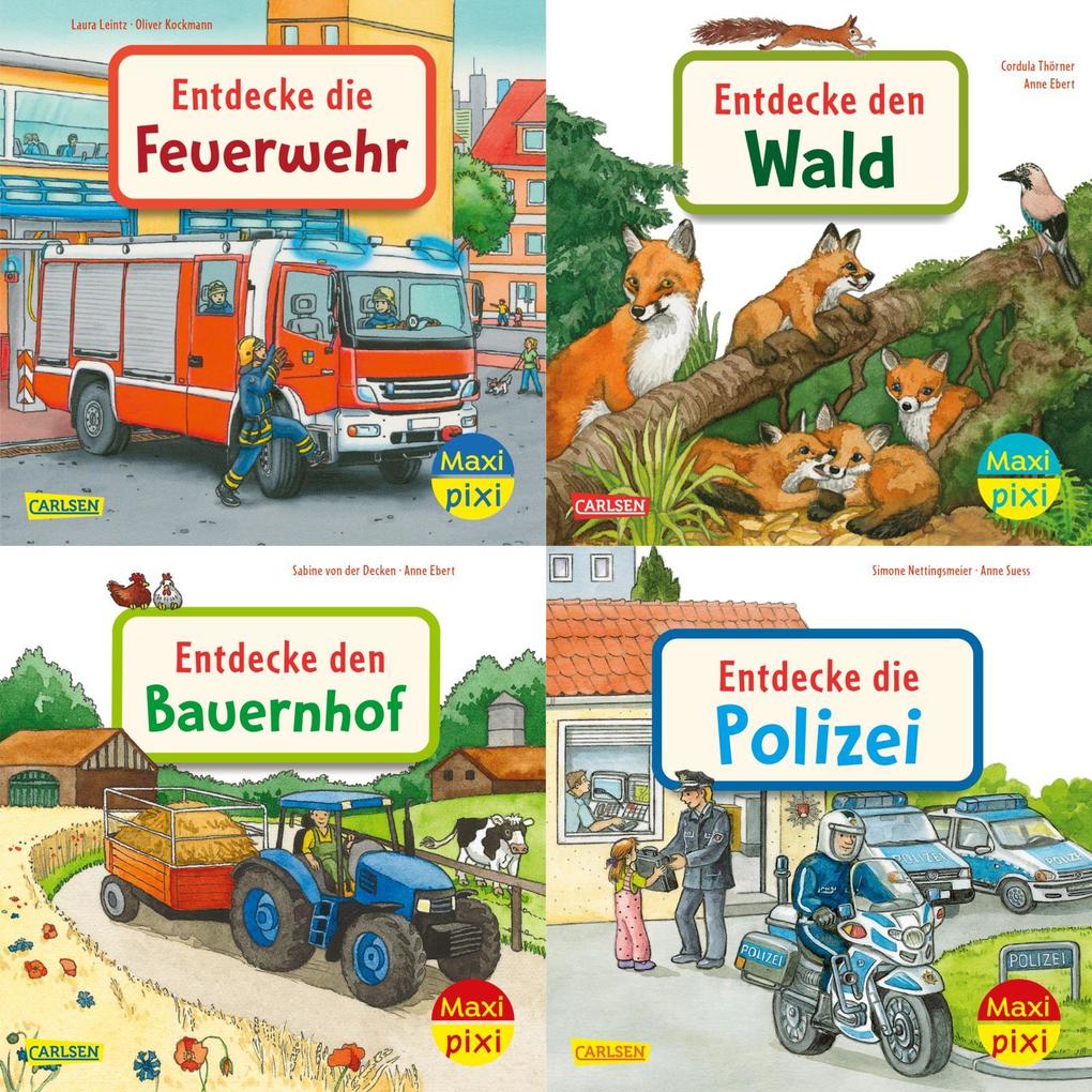 Produktbild: Maxi-Pixi-4er-Set 97: Entdecke deine Welt 2 (4x1 Exemplar) | diverse