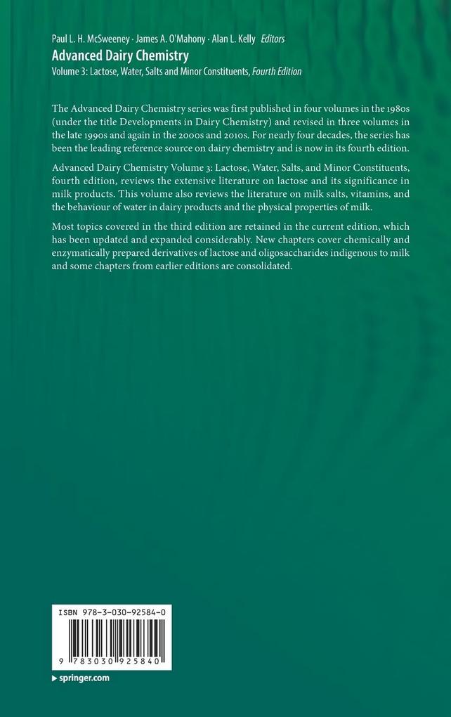 Weitere Ansicht: Advanced Dairy Chemistry
