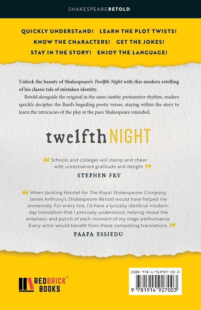 Weitere Ansicht: Twelfth Night | William Shakespeare, James Anthony