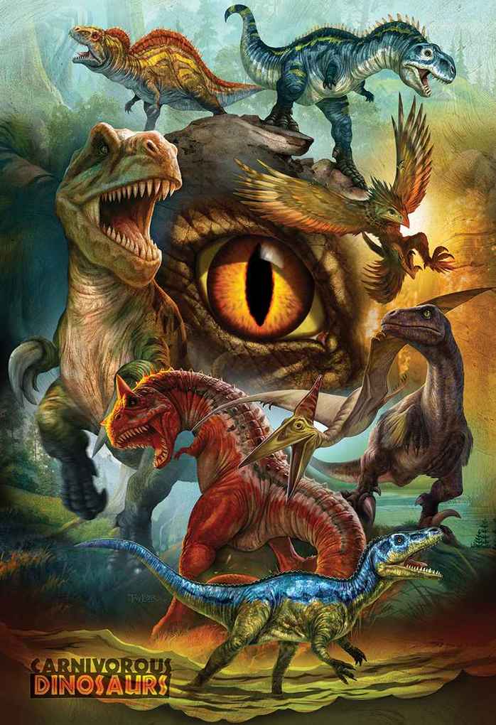 Weitere Ansicht: Fleischfressende Dinosaurier (Puzzle)