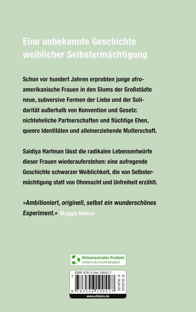 Weitere Ansicht: Aufsässige Leben, schöne Experimente | Saidiya Hartman