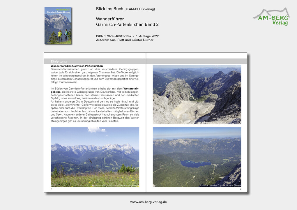 Weitere Ansicht: Wanderführer Garmisch-Partenkirchen Band 2 | Susi Plott, Günter Durner