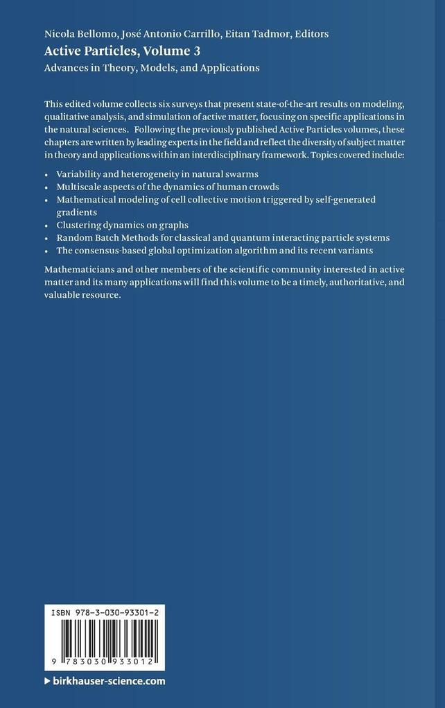 Weitere Ansicht: Active Particles, Volume 3