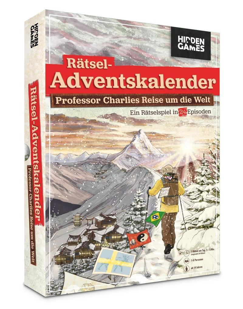 Weitere Ansicht: Hidden Games: Rätsel Adventskalender Professor Charlies Reise um die Welt | Hidden Games