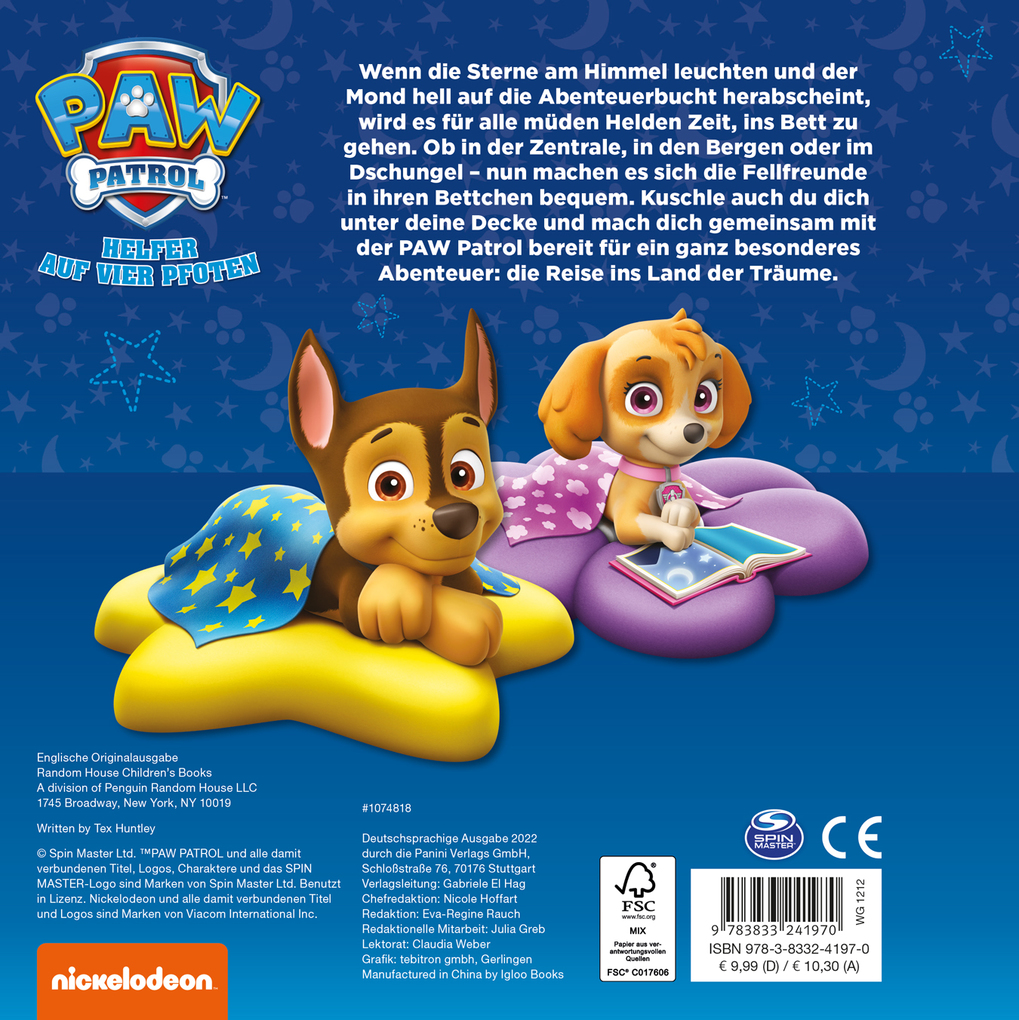 Weitere Ansicht: PAW Patrol: Meine erste Gutenachtgeschichte | Tex Huntley
