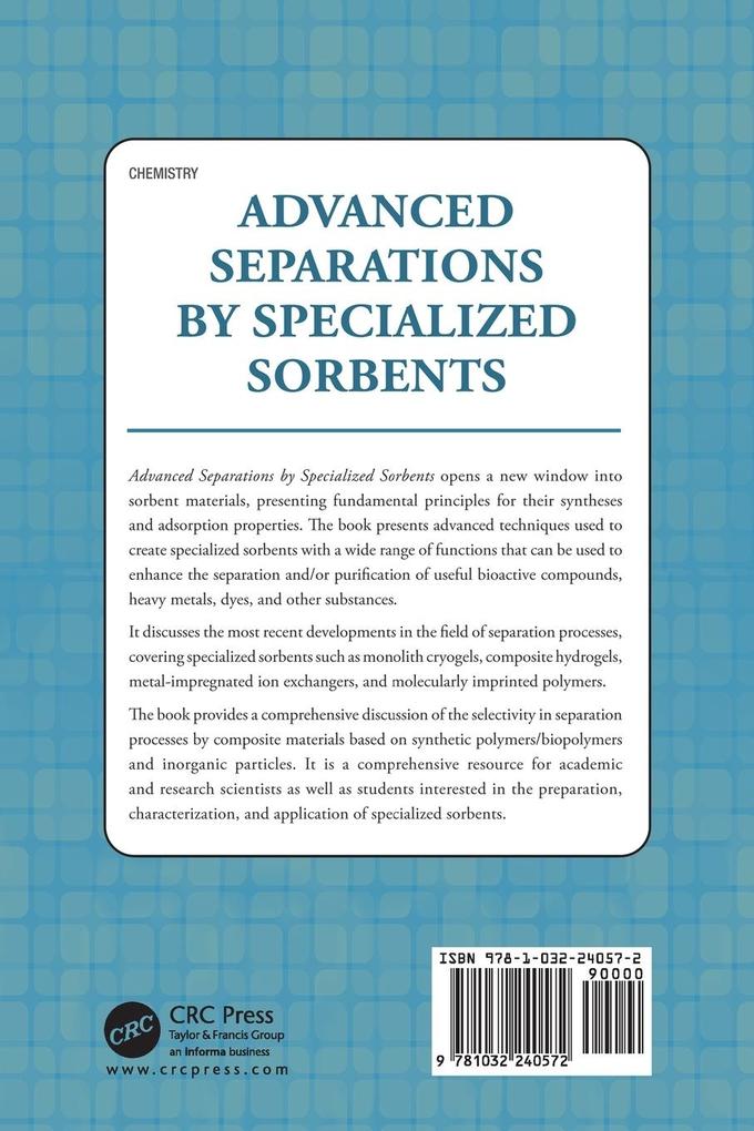 Weitere Ansicht: Advanced Separations by Specialized Sorbents