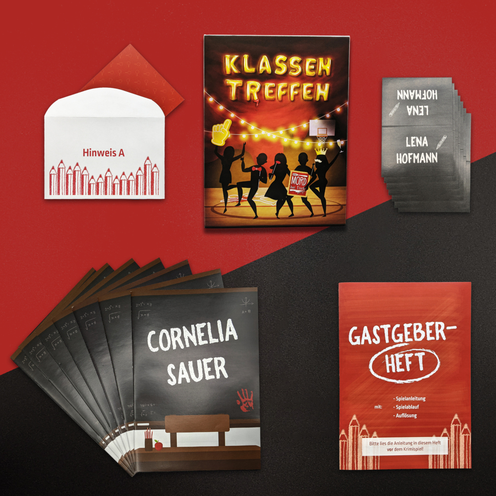 Weitere Ansicht: MORD bei Tisch: Klassentreffen (Spiel) | Daria Nina