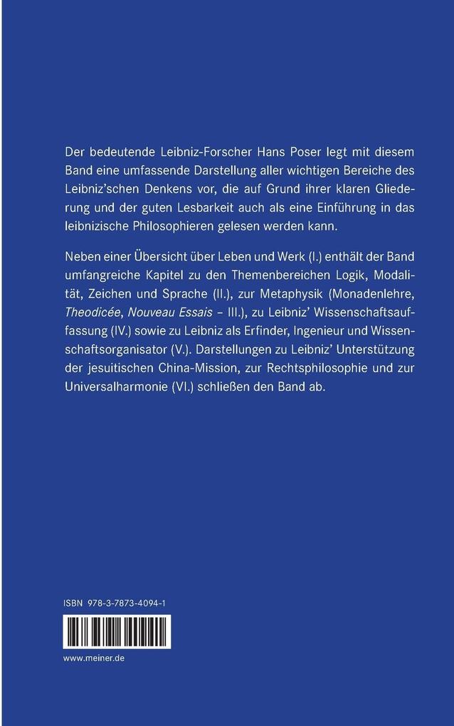 Weitere Ansicht: Leibniz' Philosophie | Hans Poser